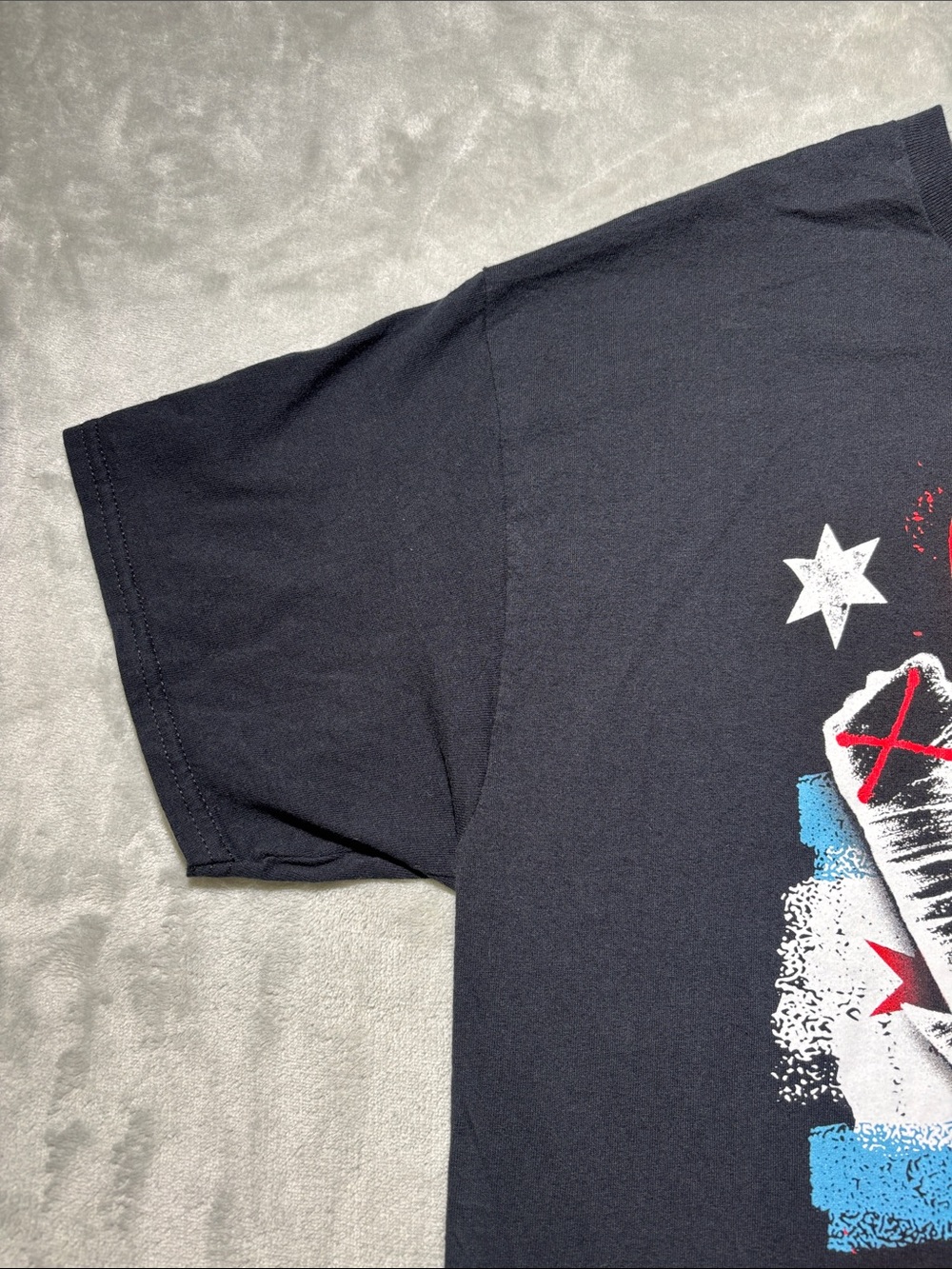 WWE CM Punk Men’s XL Chicago Flag Wrestling Graphic T-Shirt‎ Black - Picture 3 of 8